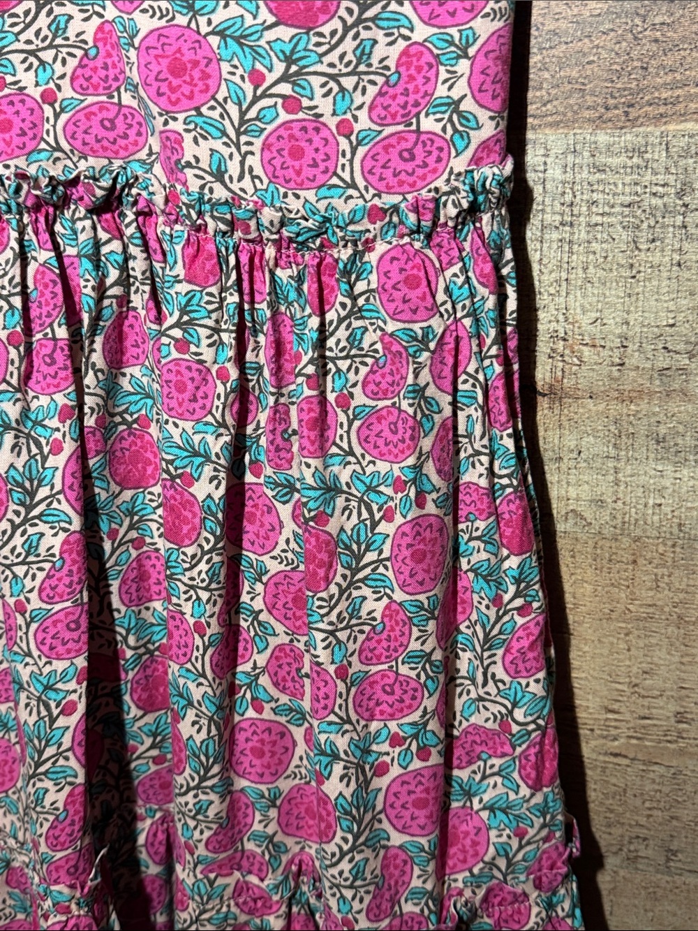 Natural Life Anna Mini Dress Pink Tiered Ruffle size XS - Picture 5 of 9